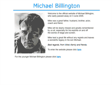 Tablet Screenshot of michaelbillington.org.uk